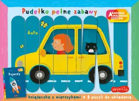 Okładka: Pojazdy. Akademia mądrego dziecka. Pudełko pełne zabawy