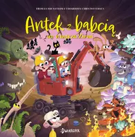 Okładka: Antek z babcią we wnętrzu Ziemi