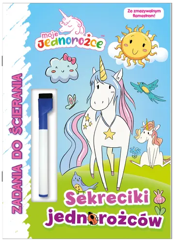 Okładka: Moje Jednorożce. Zadania do ścierania. Sekreciki jednorożców