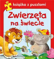 Okładka: Zwierzęta na świecie. Książka z puzzlami