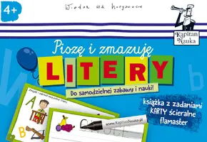 Okładka: Kapitan Nauka Litery. Piszę i zmazuję