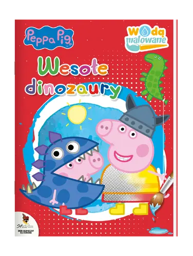 Okładka: Peppa Pig. Wodą malowane. Wesołe dinozaury