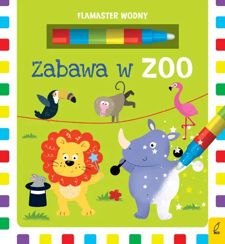 Okładka: Flamaster wodny. Zabawa w zoo