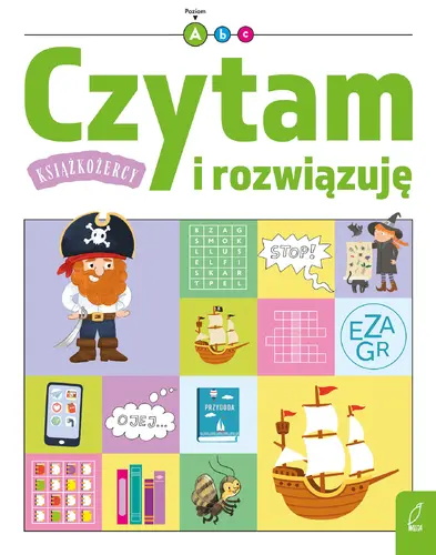 Okładka: Książkożercy. Czytam i rozwiązuję. Poziom 1