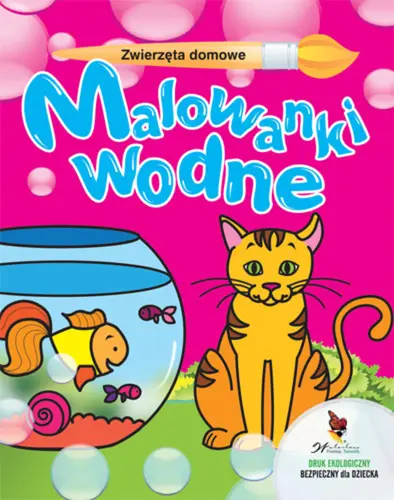 Okładka: Zwierzęta domowe. Malowanki wodne