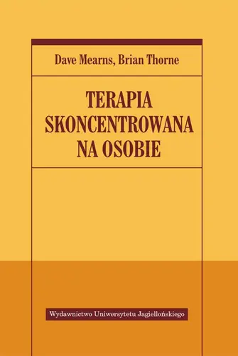 Okładka: Terapia skoncentrowana na osobie