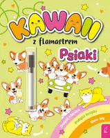 Okładka: Kawaii z flamastrem. Psiaki