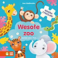 Okładka: Wesołe zoo. Książka z puzzlami
