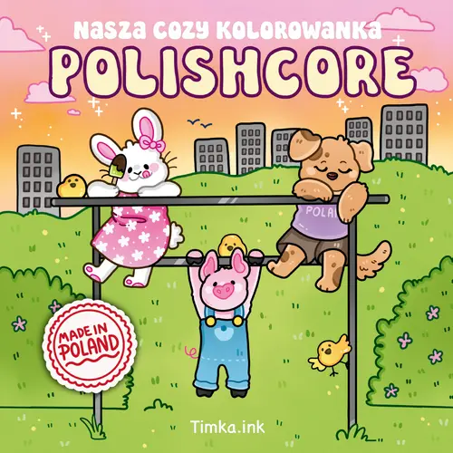 Okładka: Polishcore. Nasza cozy kolorowanka
