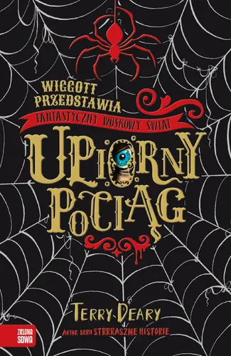 Okładka: Wiggott przedstawia Fantastyczny Woskowy Świat. Upiorny pociąg