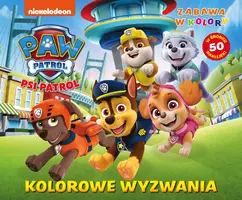 Okładka: Psi Patrol. Zabawa w kolory. Kolorowe wyzwania