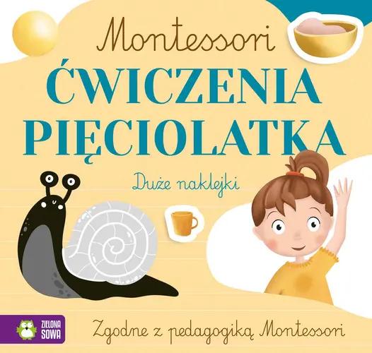 Okładka: Montessori. Ćwiczenia pięciolatka