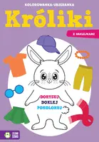 Okładka: Kolorowanka-ubieranka. Króliki