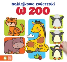 Okładka: Naklejkowe zwierzaki. W zoo
