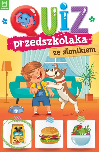 Okładka: Quiz przedszkolaka ze słonikiem