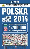 Okładka: Polska 2014 Mapa samochodowa dla profesjonalistów 1:700 000