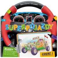 Okładka: Superpojazdy. Kolorowanka z tatuażami cz.1