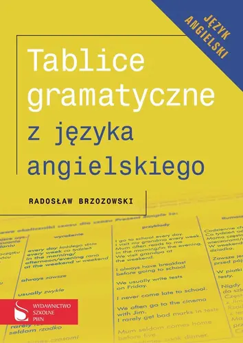 Okładka: Tablice gramatyczne z języka angielskiego