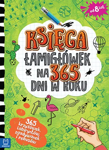 Okładka: Księga łamigłówek na 365 dni roku