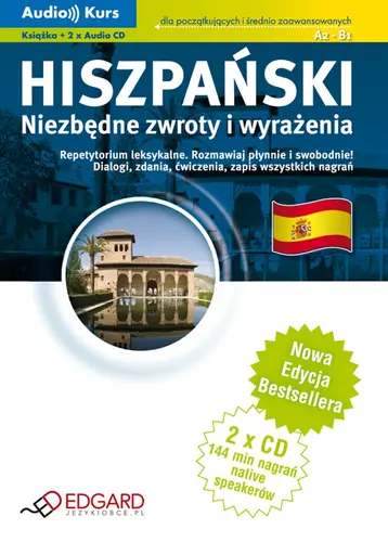 Okładka: Hiszpański - Niezbędne zwroty i wyrażenia (CD w komplecie)