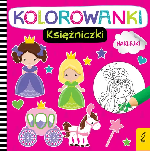 Okładka: Kolorowanki z naklejkami. Księżniczki