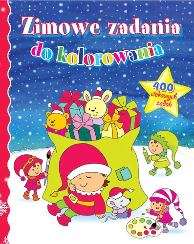Okładka: Zimowe zadania do kolorowania