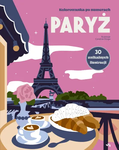 Okładka: Paryż. Kolorowanka po numerach