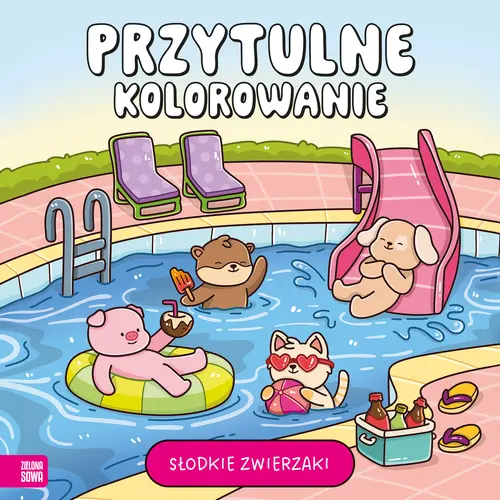 Okładka: Przytulne kolorowanie. Słodkie zwierzaki