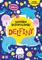 Okładka: Morskie kolorowanki. Delfiny