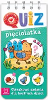 Okładka: Quiz pięciolatka. Obrazkowe zadania dla bystrych dzieci