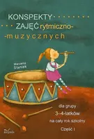 Okładka: Konspekty zajęć rytmiczno-muzycznych dla grupy 3-4-latków na cały rok szkolny