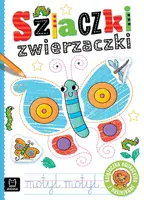 Okładka: Szlaczki zwierzaczki. Edukacyjna książeczka z naklejkami