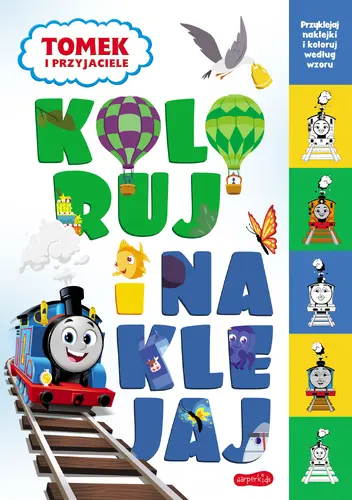 Okładka: Tomek i przyjaciele. Koloruj i naklejaj 2