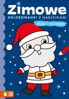 Okładka: Zimowe kolorowanki z naklejkami. Mikołaj i przyjaciele