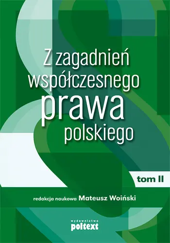 Okładka: Z zagadnień współczesnego prawa polskiego. Tom II