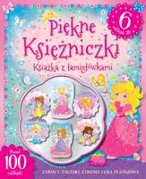 Okładka: Piękne księżniczki. Ksiażka z łamigłówkami. 6 naklejek 3D