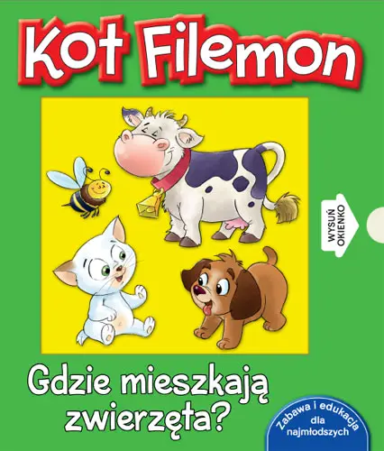 Okładka: Kot Filemon. Gdzie mieszkają zwierzęta?
