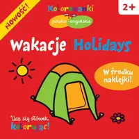 Okładka: Wakacje. Kolorowanki polsko- angielskie z naklejkami