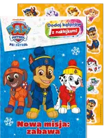 Okładka: Psi Patrol. Dodaj Kolorów z naklejkami. Nowa misja: zabawa