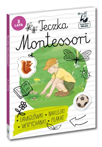 Okładka: Teczka Montessori. 3 lata. Kapitan Nauka