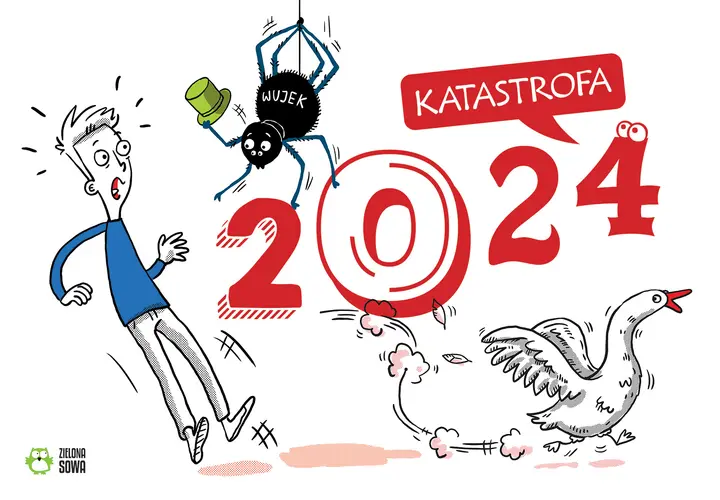 Okładka: Kalendarz ścienny 2024. Komiks