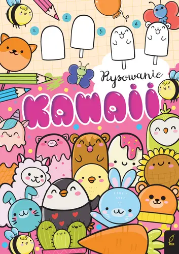 Okładka: Rysowanie kawaii. Różowa