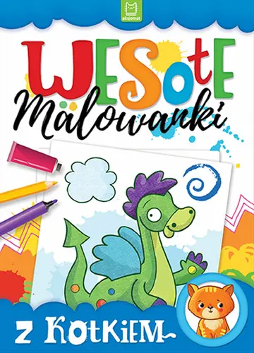 Okładka: Wesołe malowanki z kotkiem