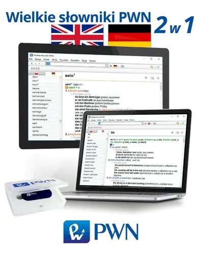Okładka: Wielkie słowniki PWN – 2w1: Wielki multimedialny słownik angielsko-polski polsko-angielski PWN-Oxford oraz Wielki multimedialny słownik niemiecko-polski polsko-niemiecki PWN