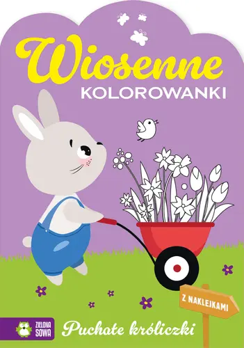 Okładka: Wiosenne kolorowanki. Puchate króliczki