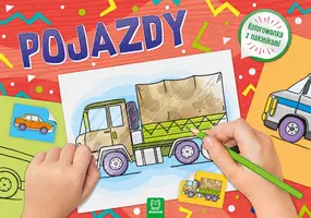 Okładka: Pojazdy. Kolorowanka z naklejkami