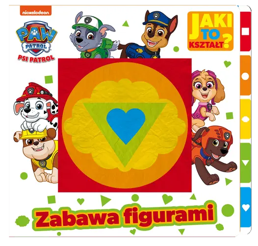 Okładka: Psi Patrol. Jaki to kształt? Zabawa figurami