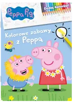 Okładka: Peppa Pig. Dodaj kolorów! Kolorowe zabawy z Peppą