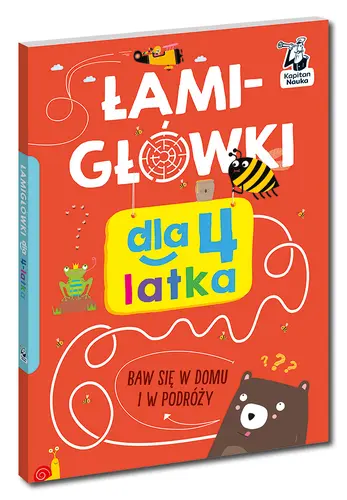 Okładka: Łamigłówki dla 4-latka. Kapitan Nauka