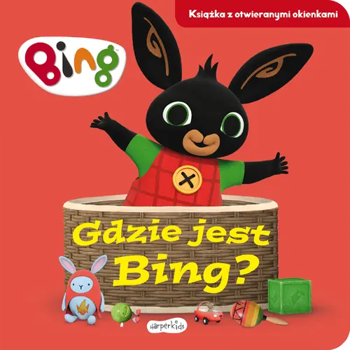 Okładka: Gdzie jest Bing? Bing. Książka z otwieranymi okienkami